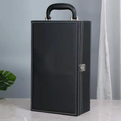 Λογότυπο 35.2x27x11.5cm συνήθειας κιβωτίων δώρων μπουκαλιών κόκκινου κρασιού ορθογωνίων