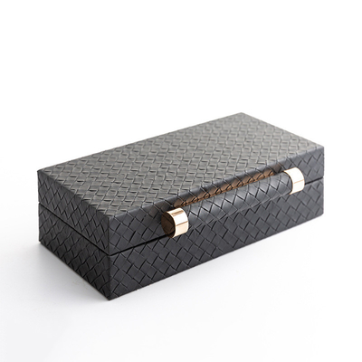 Μαύρο πλαίσιο 35.2x27x11.5cm κοσμήματος κιβωτίων δώρων δέρματος καθιστικών εισόδων