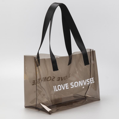 Holograhicp διαφανής Tote αγορών τσαντών τσάντα PVC Tote λέιζερ σαφής