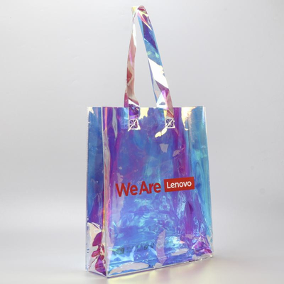 Holograhicp διαφανής Tote αγορών τσαντών τσάντα PVC Tote λέιζερ σαφής