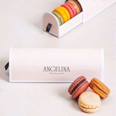 Χαρτονένια συνήθεια κιβωτίων δώρων Macaron Χριστουγέννων μπισκότων